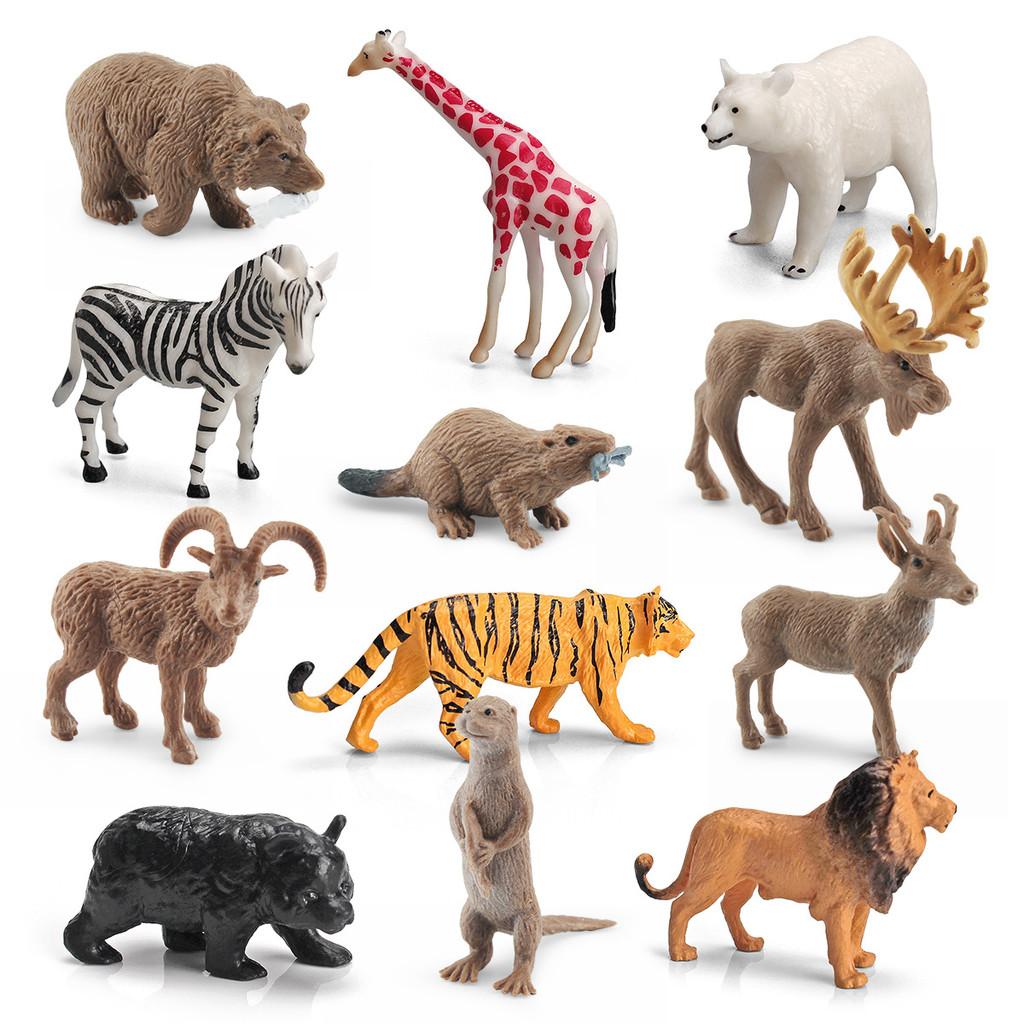 Pvc Chameleon Elephant Lion Figurines Set With Static Design For Classroom Teaching And Home Decor