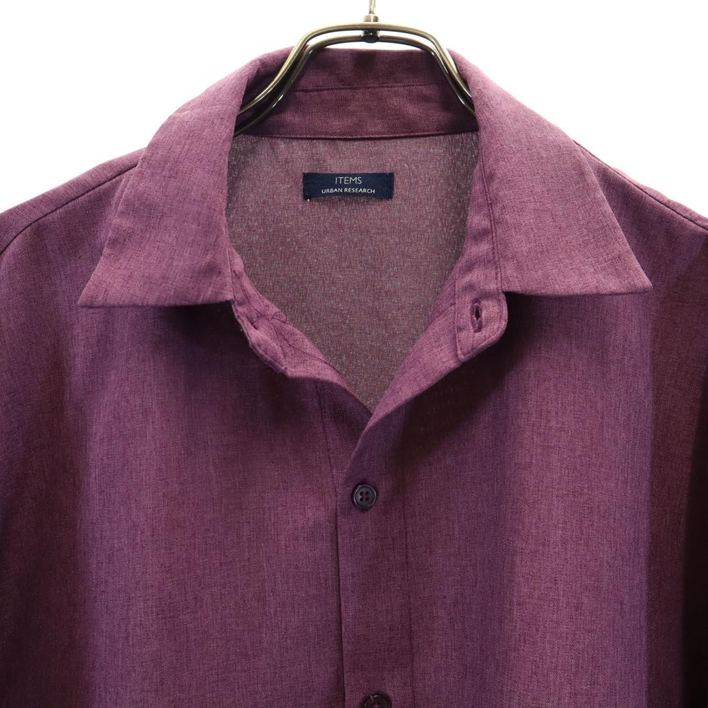 ITEMS URBAN RESEARCH Short sleeve shirt L purple Men's Used