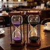 Retro Glass Hourglass Timer - 30 or 60 Minutes Desktop Ornament, Perfect for Graduation Gifts