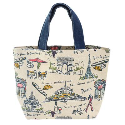 Canvas Bag, Paris Walk Grey