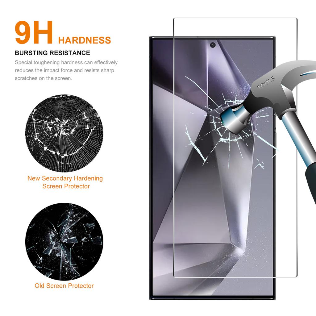 ENKAY HAT PRINCE For Samsung Galaxy S24 Ultra Screen Protector Fingerprint Unlock High Aluminium-silicon Glass Film