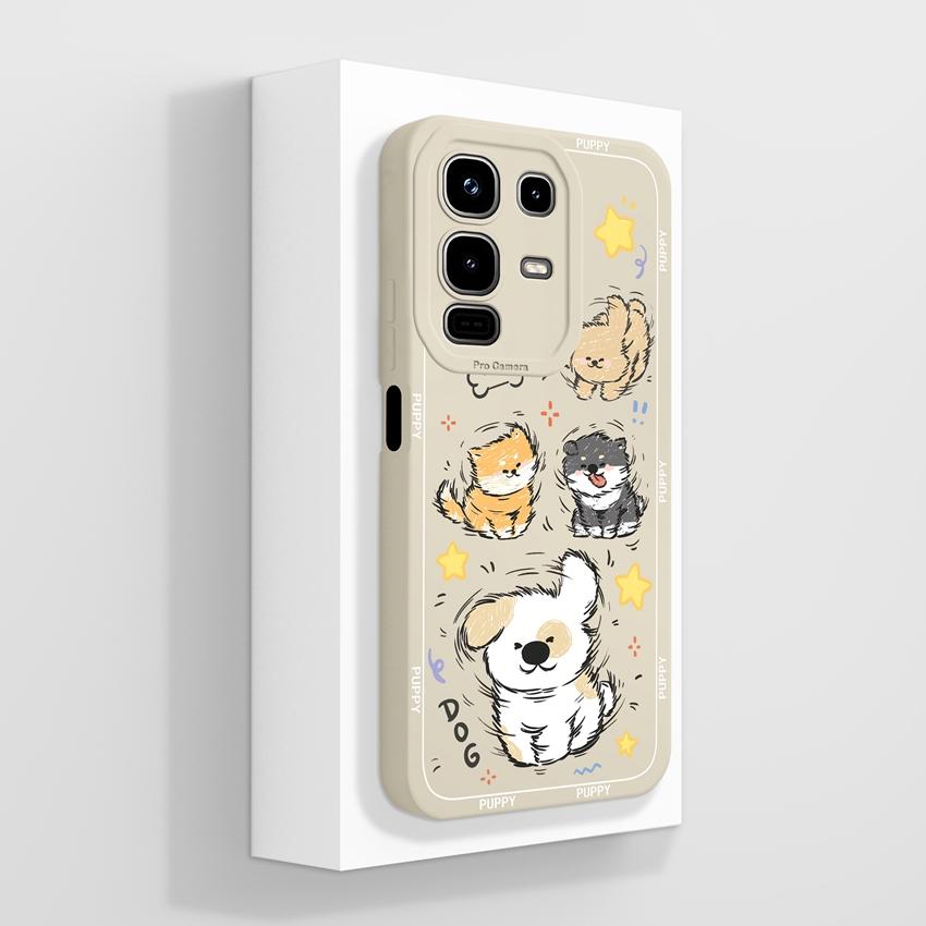For Infinix Note 50x 50s 50 Pro Plus GT 10 30 Pro 5G Phone Cases Cute Cat Patterns Screen Protector Liquid Silicone Anti Slip Shell For Infinix Casing