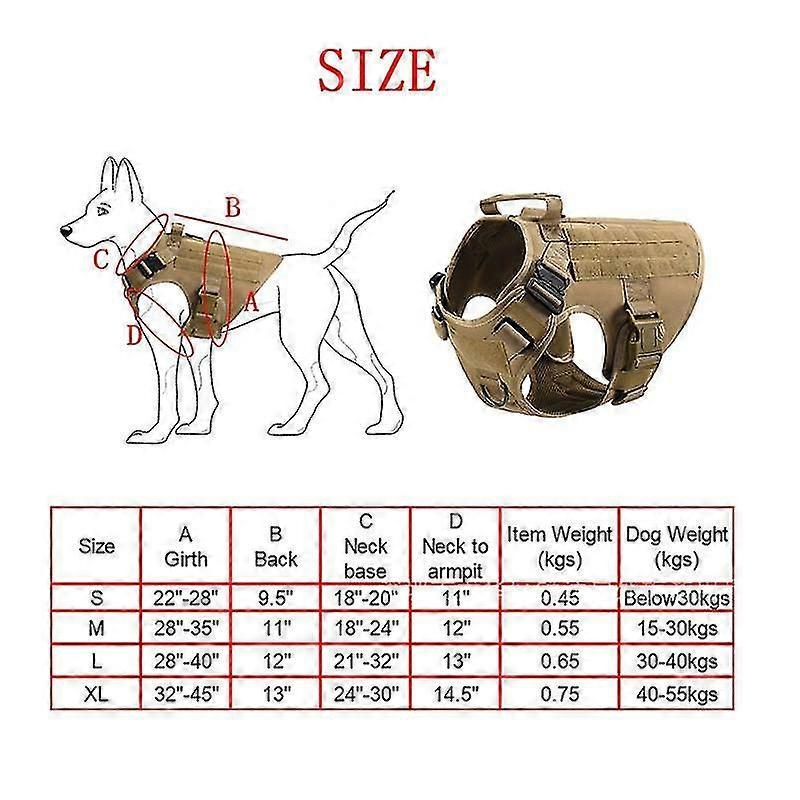 Hunde taktisches Geschirr Training Arbeit verstellbare Metallschnalle hohe Qualität Nylonmaterial Weste für große Hunde Deutscher Schäferhund