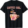 Kaffee Mädchen - Kaffee Liebhaber Koffein Bohnen Espresso Kaffee T-Shirt