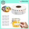 Kitchen Date Food Sticker Label Stationery Sticker 300Pcs/Roll Snacks Candy Storage Expiration Date Label Self-Adhesive Sticker