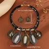 Crystal Multi-layer Jewelry Set African Women Jewelry Set Necklace Earrings Set  Banquet Party