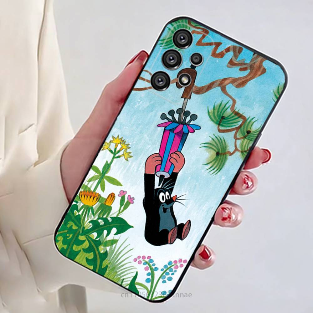 Cartoon L-Little Mole Phone Case for Samsung Galaxy A73,23,53,33,14,24,13,72,22,52,32,54,A34 Soft Cover