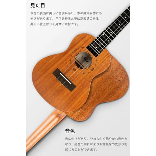Beginner's 8-Piece Set! Aostin UMI-1C Concert Ukulele, Mahogany [3-Year Warranty] [8-Piece Set: Warranty Card, Tuner, 11 Classic Songs Tutorial, Chord
