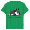 To Do List Nothing Penguin Funny Print T-Shirt Women Lazy Penguin Humorous Top Female Fashion Tshirt Short Sleeve Summer Clothes