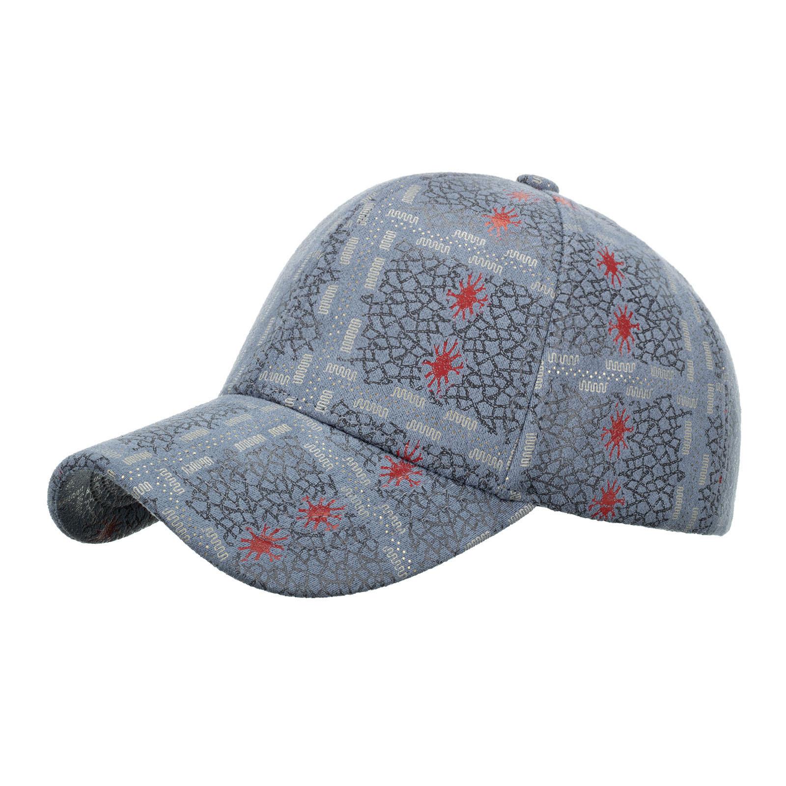 

Autumn and winter new bacterial mesh pattern baseball cap cap серый