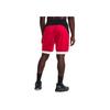 Under Armour Color-Block Logo Straight-Leg Sports Shorts Men Bottoms Red 1370220-600