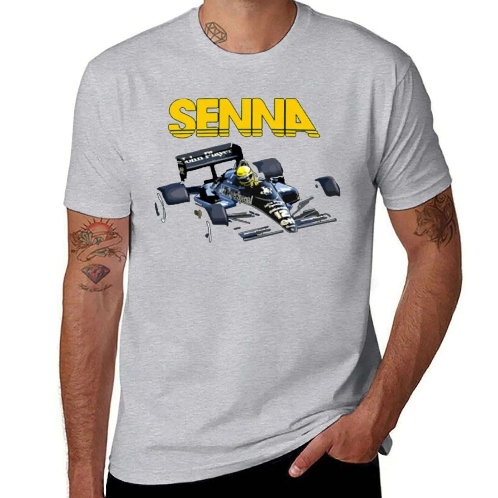 

2024 Ayrton Senna F1 Race Raer 2 T-shirt Fresh Move T-shirts Graphic Cool Home Novelty USA Size 4XL