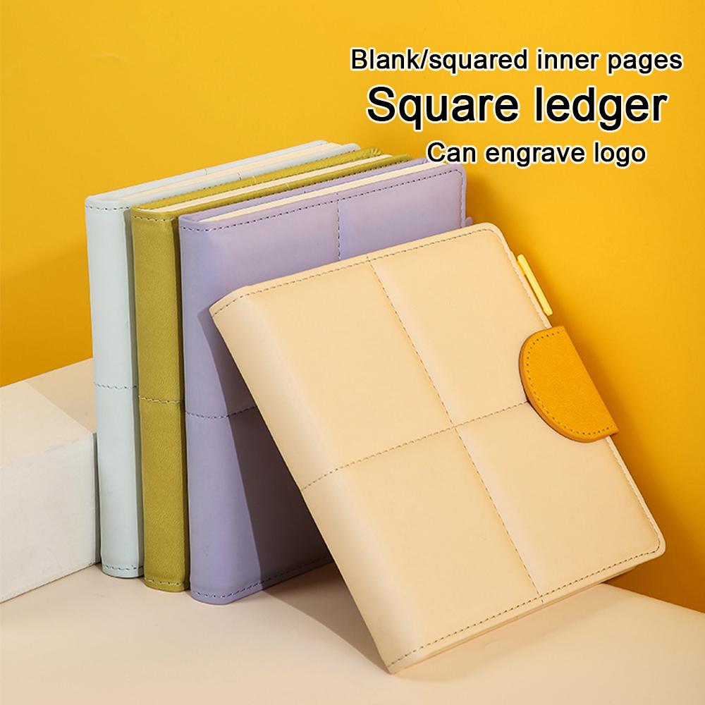 

(Логотип можно выгравировать) Пустая/квадратная утолщенная пряжка для блокнота, ученическая книга, дневник, журнал путешествий, детский блокнот, зачетная книжка