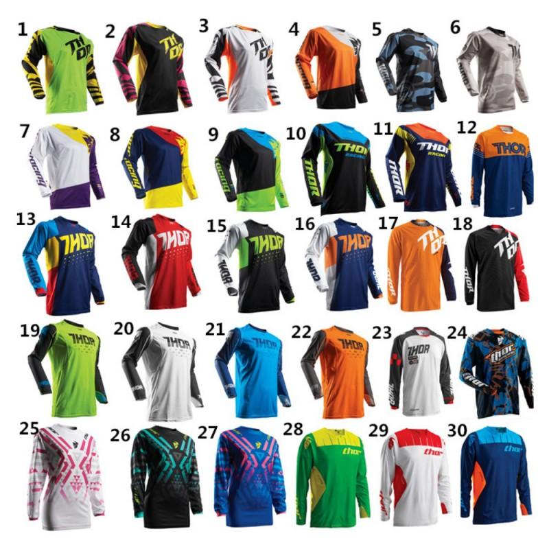 THOR Quick-Dry Long Sleeve Cycling Jersey Mountain Bike Trail Riding Outdoor Sports