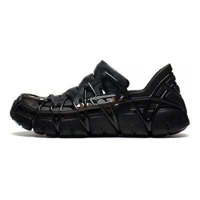 Atspindinčios smūgius sugeriančios atšokančios madingos sportinės sandalai Unisex sandalai Juodi AZSS011-2