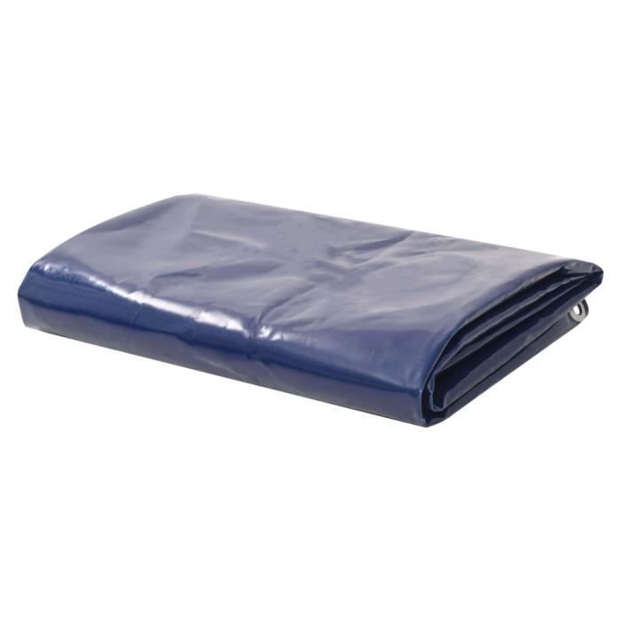 VidaXL Bâche 650 g / m² 4 x 5 m Bleu
