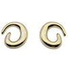 Exquisite Light Luxury Swirl Textured Gold Stud Earrings