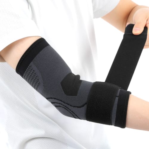 

Elbow Support [Recommended by Physical Therapists] Elbow Band with Belt, Unisex (Size M (Elbow Circumference 22-24cm))