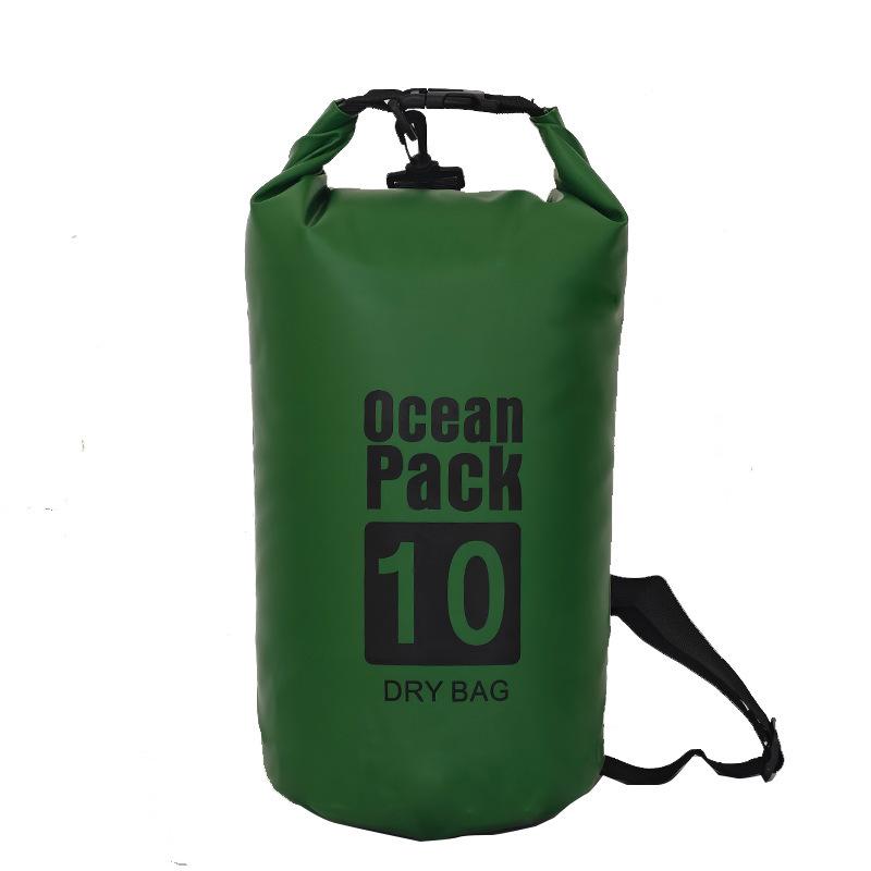 Large Capacity Waterproof PVC Outdoor Bag - Portable for Diving, Mountaineering, Swimming; Single/Double Shoulder Storage