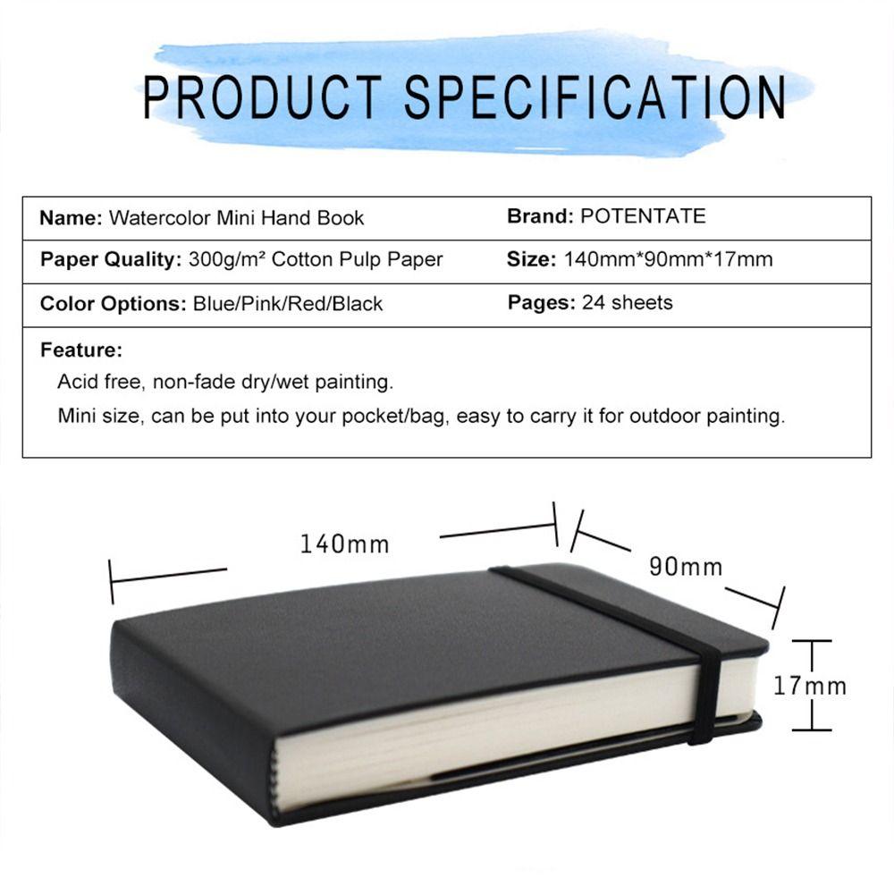 Painting Art Book A6 Mini Watercolor Book Impermeable Watercolor Handbook  Stationery