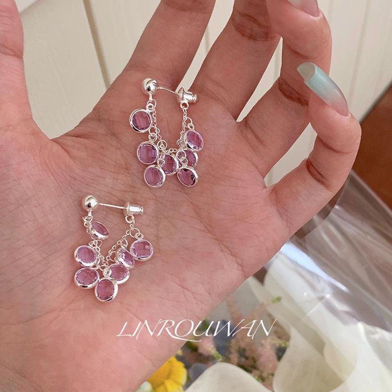 New Transparent Crystal Earrings for Women Exquisite Tassel Chic Earrings Unique Women's Party Jewelry Gifts