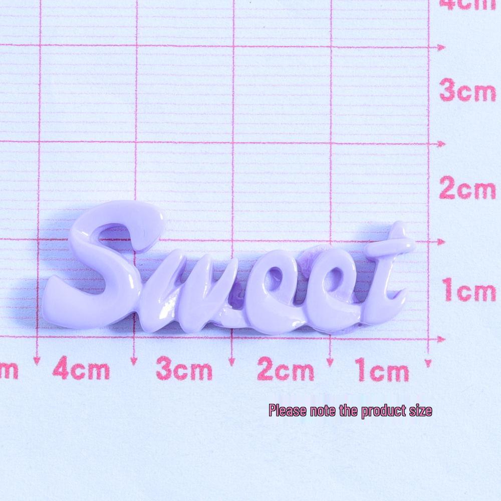 Sweet Word Handmade Glossy DIY Cream Glue Resin Accessories for Phone Cases and Hair Clips