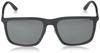 Emporio Armani EA4161F Matte Mirror Silver Size 58 Men's Sunglasses, Grey/Grey Lens,