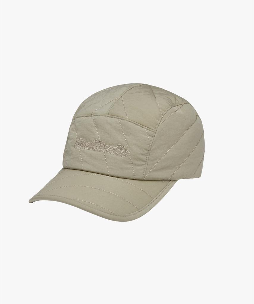 GOALSTUDIO Superball Quilted Camp Cap-Beige
