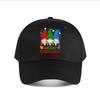 MERRY CHRISTMAS Three Gnomes Santa Hats Lights Baseball Cap Fashion Unisex Sunhat Womens Outdoor Sports