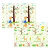 80x72in Baby Play Mat Extra Large Crawling Mat with Cartoon Animal Pattern Thick Foam Play Mat Reversible Portable Baby Floor Mat