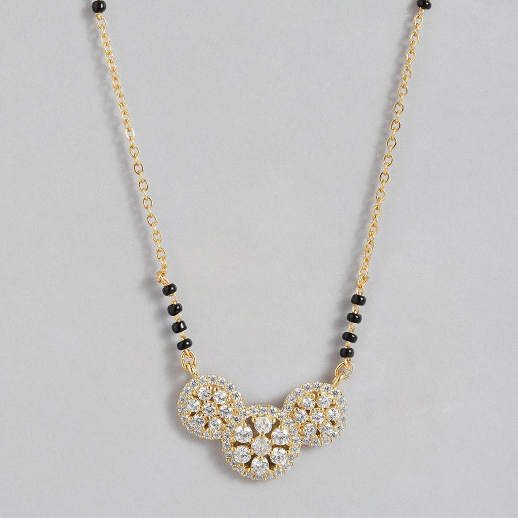 Abdesigns Diamond Mangalsutra, pozlacená indická mangalsutra, bollywoodská herečka Mangalsutra, syntetická laboratoř pěstovaná diamantová mangalsutra