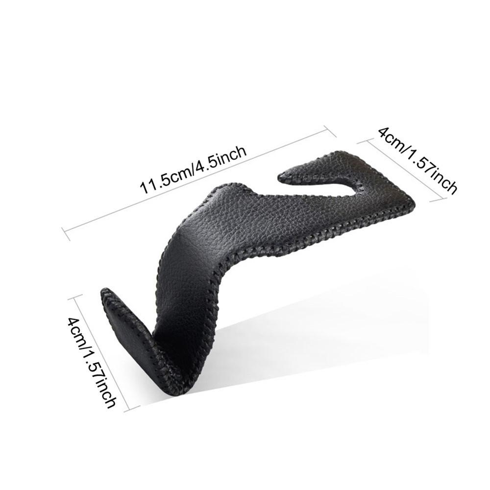 1pcs Storage Holder For Car Headrest Hooks Hanging Purses Auto Fastener Back Seat Organizer PU Leather Rear Rack