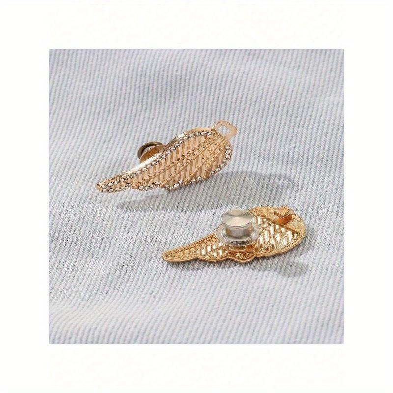 1 Paar/2 Paare Taillenformer Flügel-Schnallen mit abnehmbarer nagelfreier Nähschnalle für Jeans - Abnehmbarer Hosenbundverkleinerer