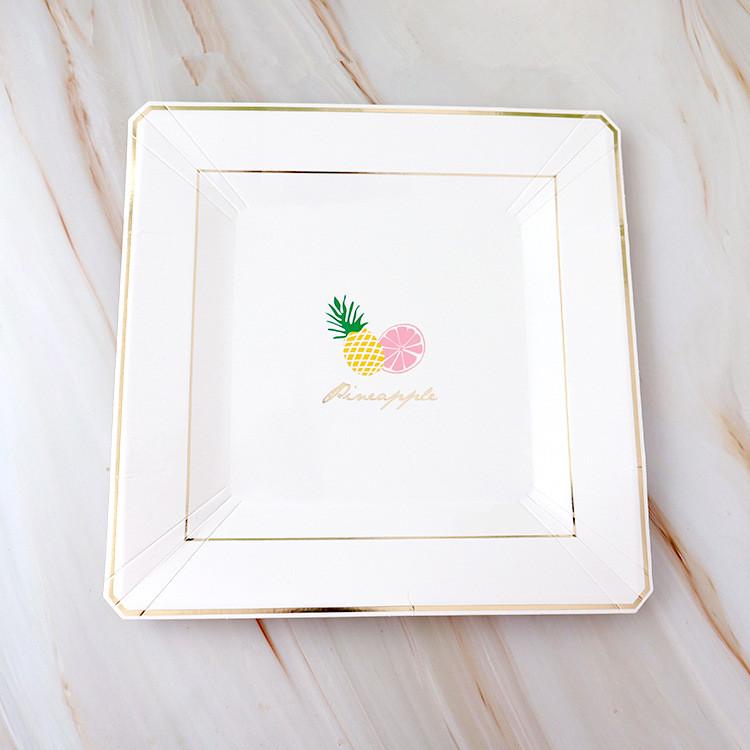 Kindergeburtstag Einweg-Papp-Dessertteller für Party und Picknick