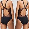 Traje de Baño Entero Patchwork de Malla Color Sólido Monokini Traje de Baño Acolchado Push Up Biquini Playa Traje de Baño Maio Femenino Praia