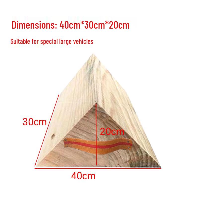 Pujiya Triangular Wood Stopper Block 40*30*20cm