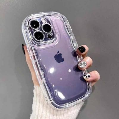 Custodia Morbida Trasparente Tipo Sapone di Lusso per iPhone 17 Air 16 15 14 13 12 11 Pro Max Plus 17 Pro Protezione Fotocamera Copertura Airbag
