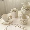 Camellia Ceramic Tableware Hydroponic Vase Ornament High Footed Plate Dining Plates Coffee Cup Storage Jar Show Plate Snack Bowl