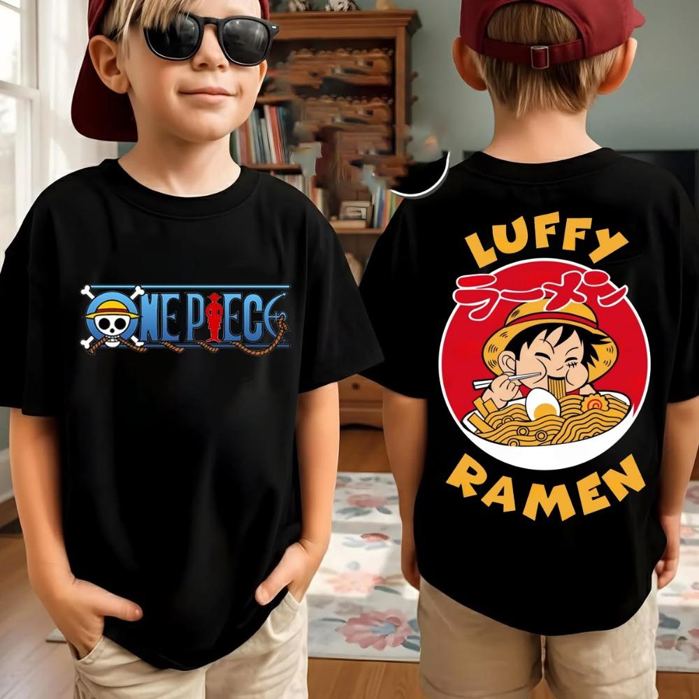One Piece Anime T-Shirt für Herren mit Aufdruck von Roronoa Zoro, Jungen, Kindern, Harajuku, Kurzarm, Luffy-T-Shirt, Bekleidung