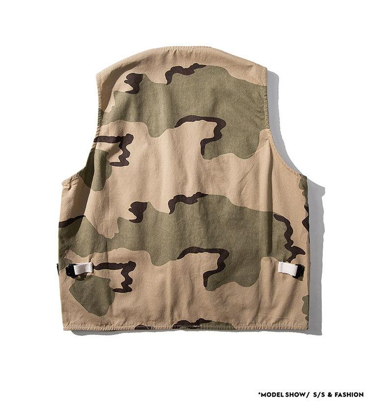 Nova primavera e outono colete masculino moda casual solto colete de trabalho masculino roupas de pesca