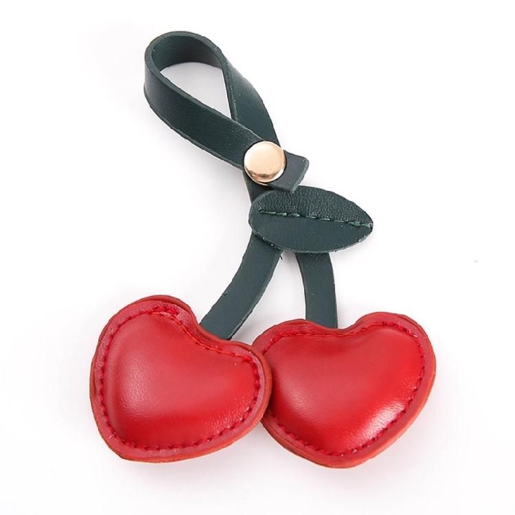 Cute Cherry Keychain Heart Keyring for Clothing Bag Jewelry Gift Backpack Charm