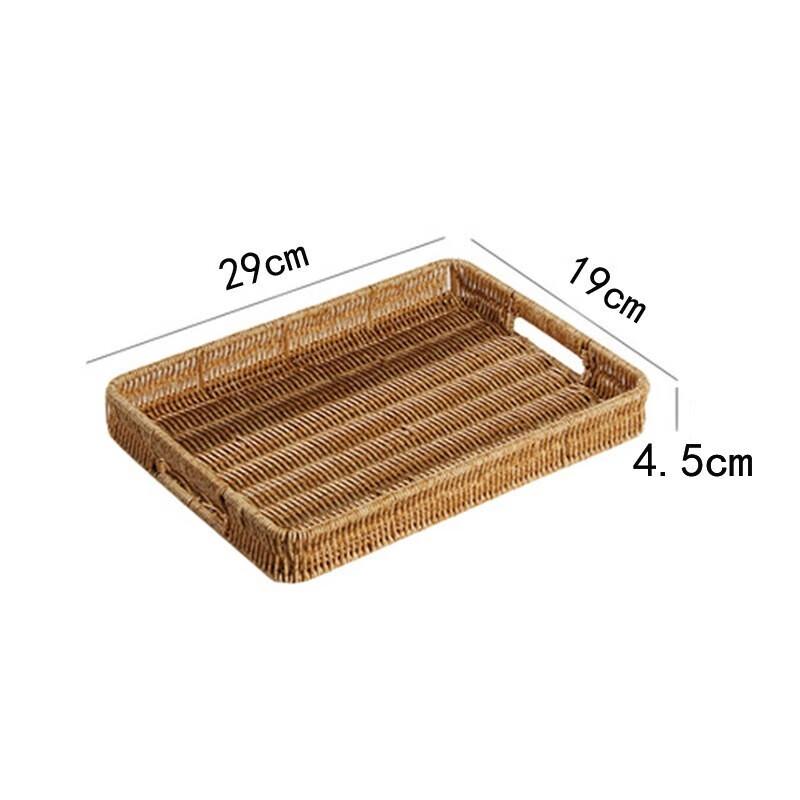 Woven Rattan Serving Tray