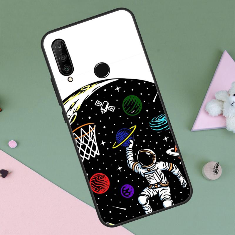 

Astronaut Slam Dunk Basketball For Huawei P40 P20 P30 Lite P60 Pro Nova 10 9 SE 5T 12i 12s 11i Y91 Y90 Y60 Y70 Y72 Y61 Case Huawei Nova 5T