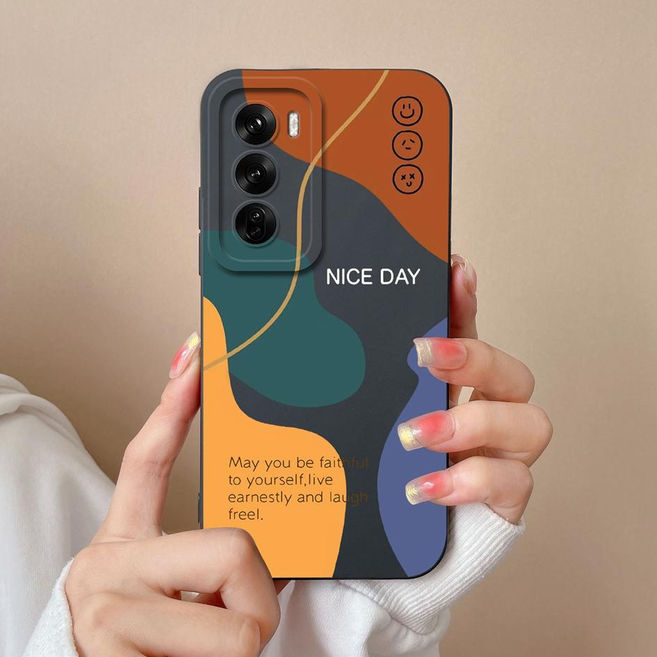 Fashion Check Pattern Phone Cover For Oppo Realme C61 C63 Narzo N63 Reno12 F Pro Reno 12 Cases High Quality Silicone Shockproof Housing For OPPO Shell
