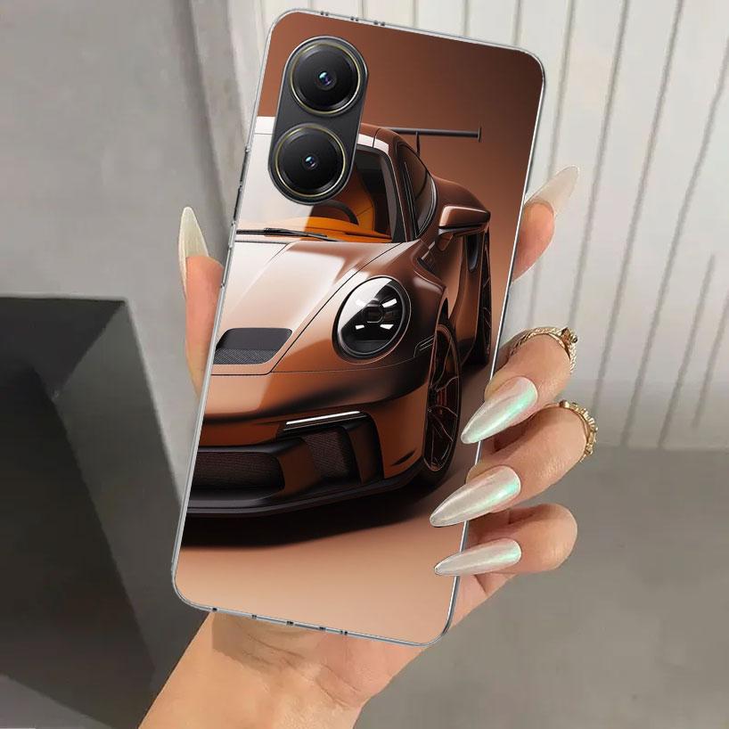 Sports Car 911 Phone Case for Xiaomi Poco X5 X6 X7 Pro F7 Ultra M7 Redmi 15 15C 13 13C 12 12C 10 10A 10C 9 9A 9C 9T Shell Poco X