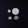 S925 Sterling Silver Copper Coin Toad No-Face Buddha Spacer Beads for DIY Prayer Beads and Accessories