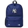 × MLB Collaboration Brand Letter Logo Zipper Closure Fabric Backpack Regular Couple Style Unisex Backpack Navy-Blue 60503783