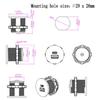 USB Power Outlet USB A & Type-C Fast Charging Adapter Waterproof Double Port Car SUV Phone Charging Socket 12-24V