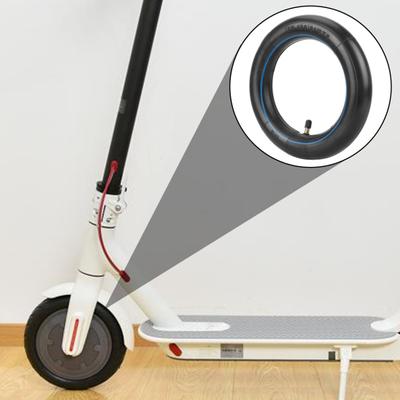 Lot de 2 chambres à air pour scooter électrique Xiaomi 8.1/2X2-156A 8,5 pouces, pneu gonflable en caoutchouc butyle épais à rayures bleues avec tige de valve droite de remplacement