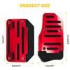 2Pcs Accessories Non-Slip Automatic Gas Brake Foot Pedal Pad Cover Kit Universal